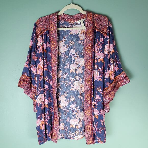 Matilda Jane Womens Kimono Top Olivia Floral Print Size Extra Small/Small - Picture 1 of 7